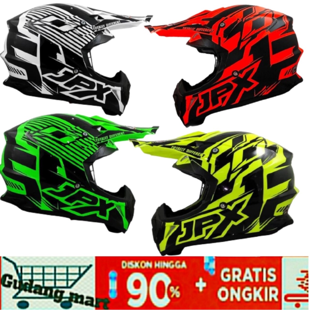 Helm JPX Cross Official JPX Original Official Helm Of Road  Helm Gunung Helm Cowok / Helm Cewek SNI 