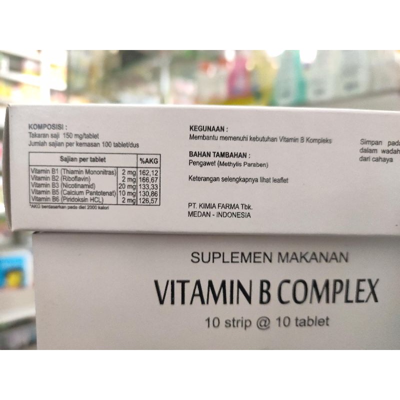 VITAMIN B COMPLEX KF @1strip @10Tablet Vit B komplek