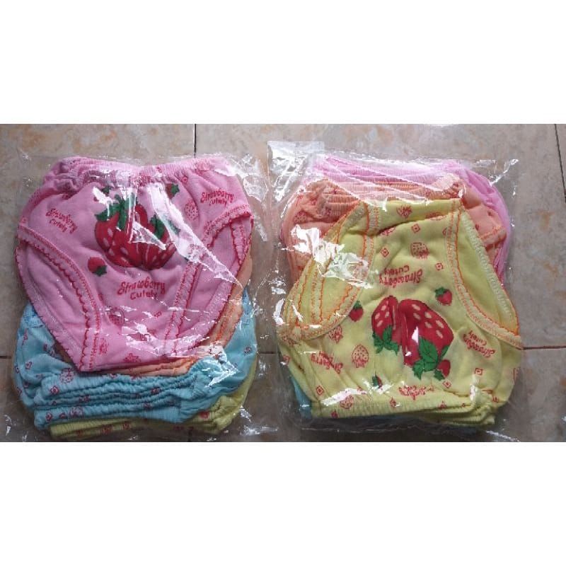 6pcs celana dalam anak cewek karakter/ setenga lusin celana dalam anak cewek motif usia 2 - 4 tahun