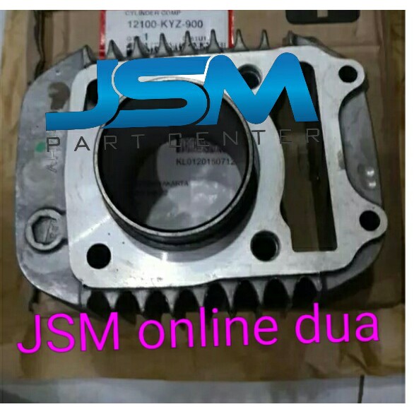 BLOK SEHER SUPRA X 125 SUPRAX125 HELMIN KARBU ORI AHM 12100-KYZ-900 ORI ORIGINAL