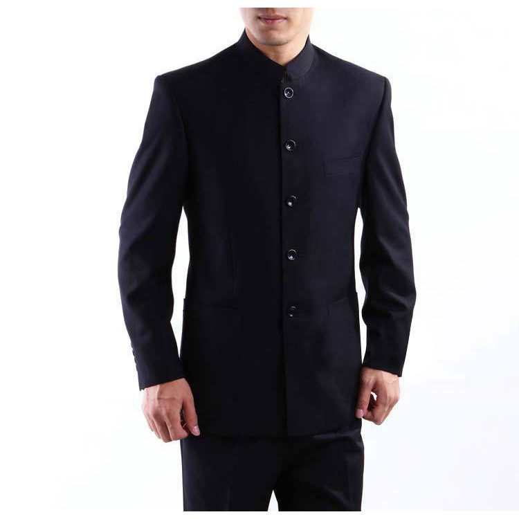 SETELAN BLAZER COWOK SLIMFIT KIYOSHI BLACK 2IN1 INCLUDE CELANA HIGH TWIST LEBIH HEMAT