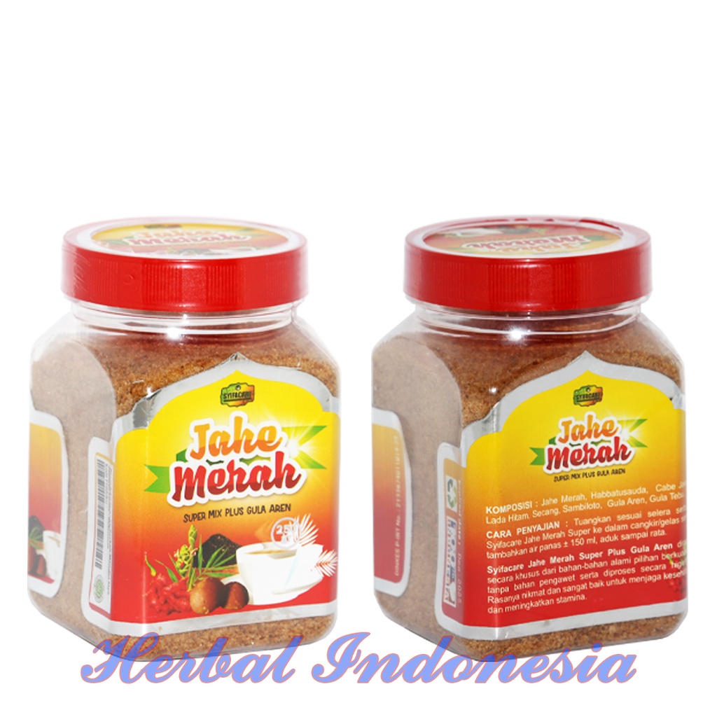 Jahe Merah Super Mix Plus Gula Aren | Jahe Merah SYIFACARE 250 gr