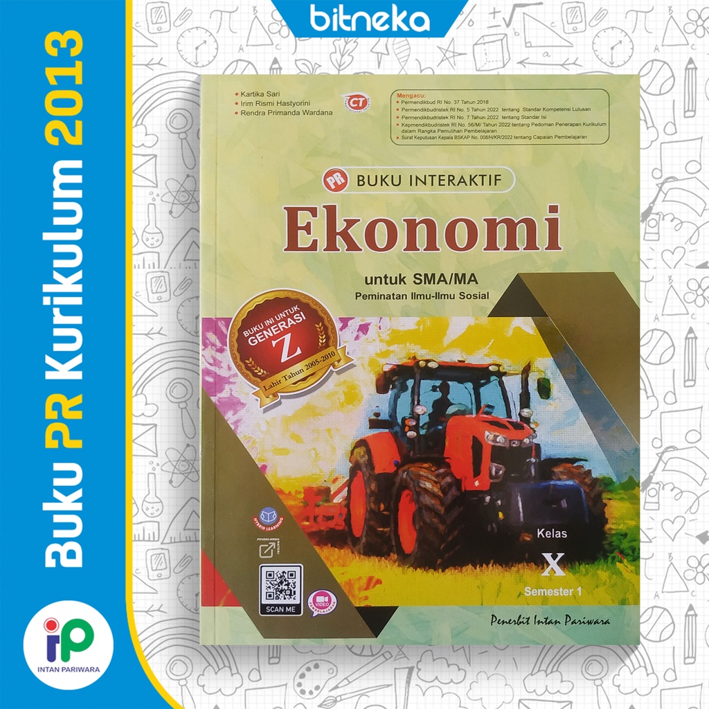 Jual Buku PR Interaktif Ekonomi SMA/MA Kelas 10 Semester 1 - Intan ...