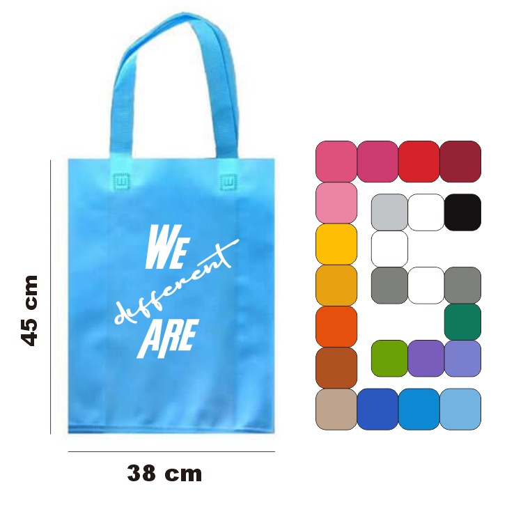 Tas Goodie Bag Spunbond 38 x 45 (+) CETAK  1 Sisi 75gr Model TALI ND13804