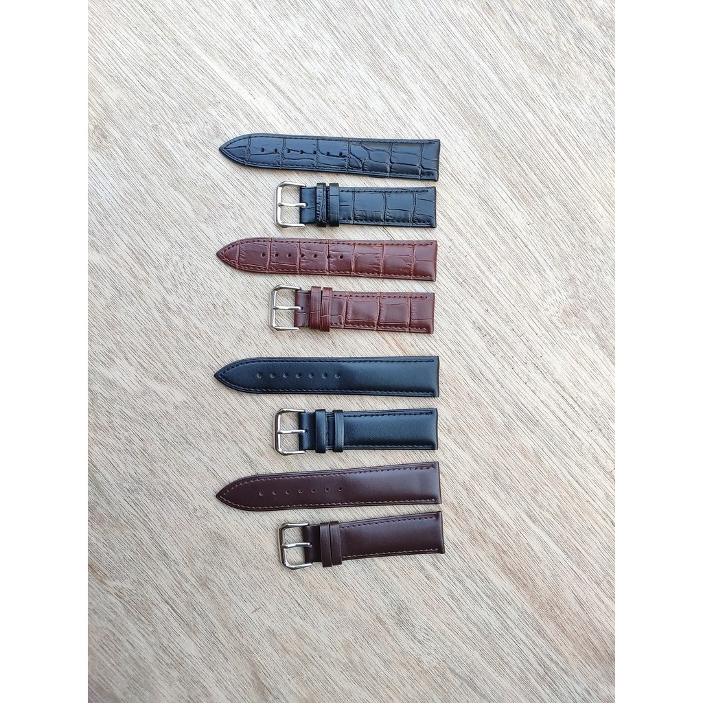 Tali jam kulit Leather Strap Lugs 22mm Quick Release Smart watch.