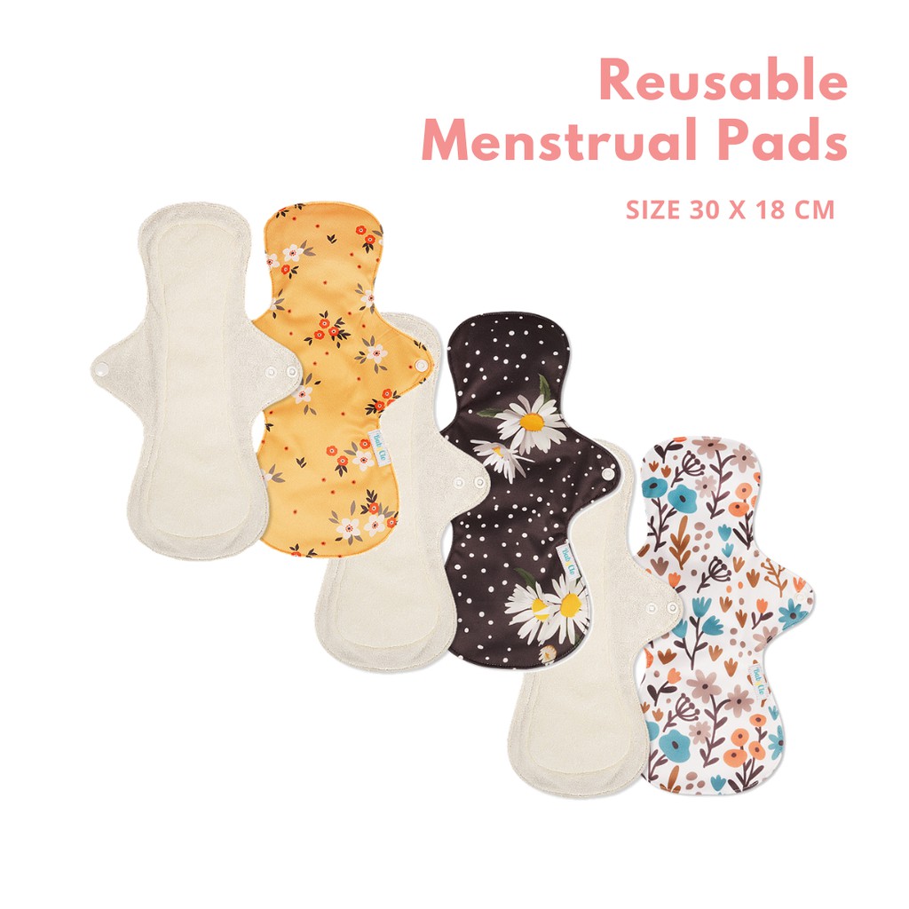 MENSTRUAL PAD BAMBOO TERRY BABYCLO SIZE 30 x 18 CM PEMBALUT KAIN MENSPAD