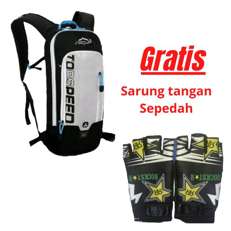 TAS SEPEDA TOP SPEED GRATIS SARUNG TANGAN / TAS HYDROPACK TOP SPEED ( HARGA GROSIR ) TAS RANSEL-TAS PRIA-TAS WATERPROOF - Tas Gowes - Tas HP - Tas Motor - Tas Outdoor - Tas Sepeda - Tas Sepatu