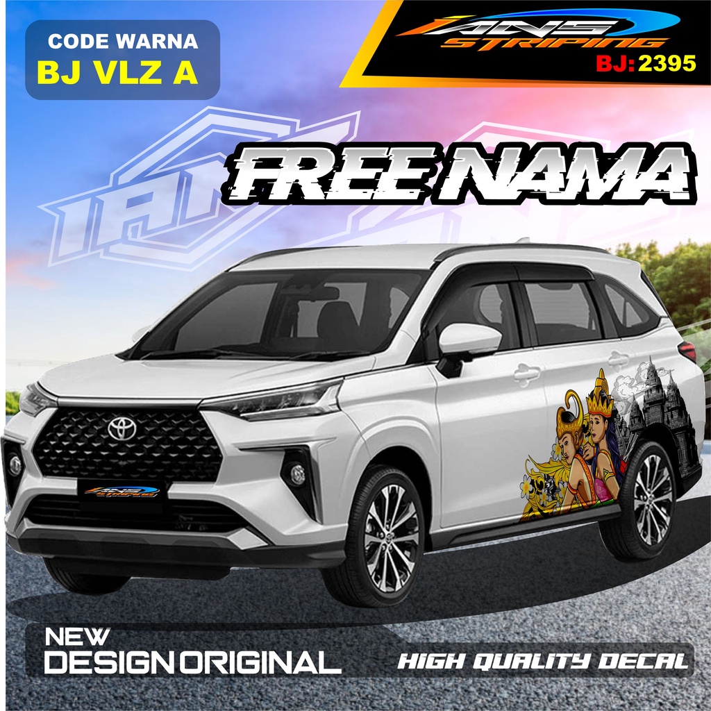 DECAL STICKER MOBIL AVANZA VELOZ / VARIASI STIKER MOBIL XENIA REBORN / STICKER DECAL MOBIL PAJERO / STIKER MOBIL