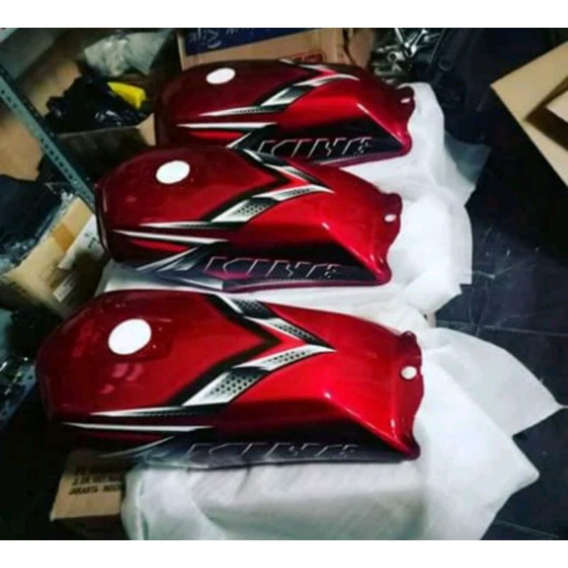 Tangki bensin assy ori rx king peredam merah maroon 2008 fuel tank ori rx king 2008