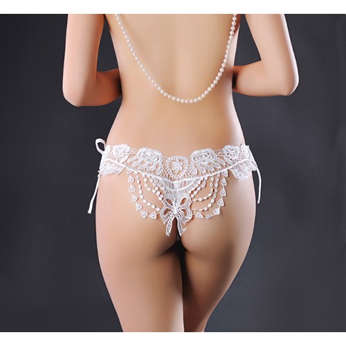 Sexy G String Wanita Lace transparan Tali Thong size Besar c077-