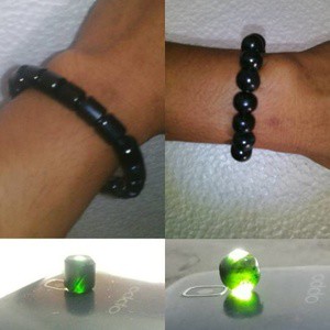 Gelang Tasbih Giok Black Jade Aceh Terapi