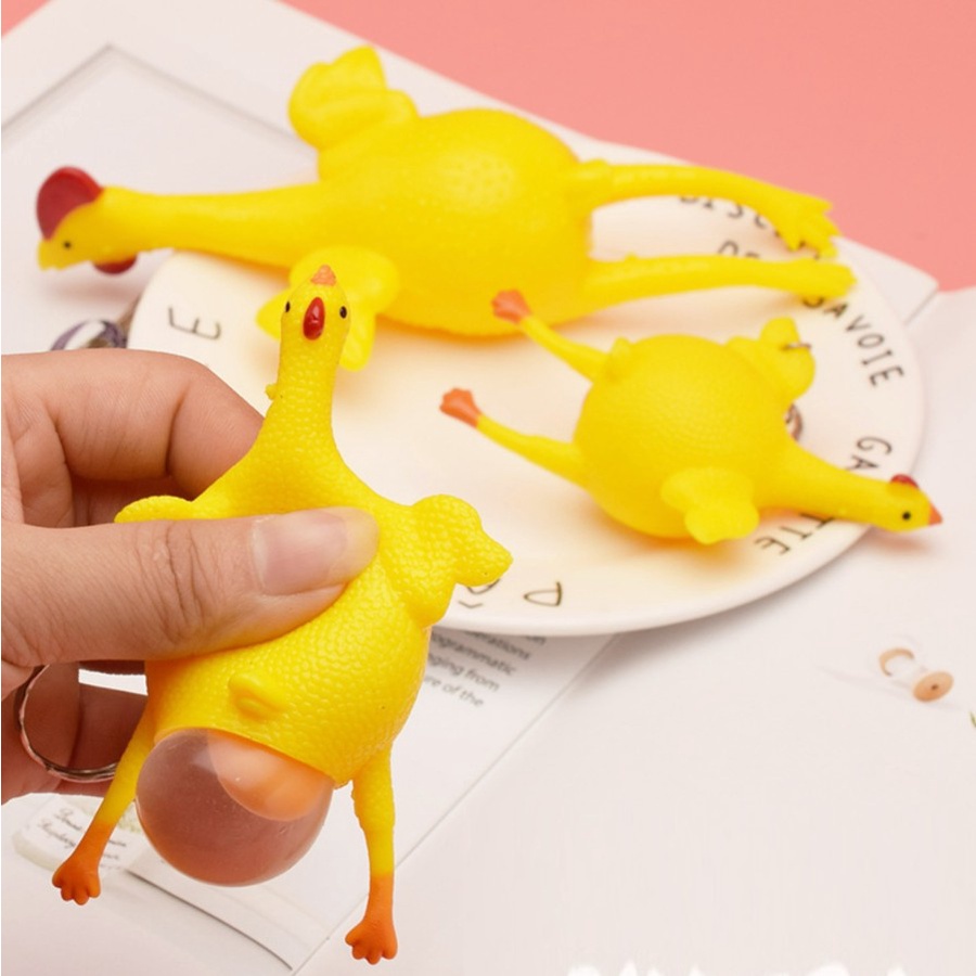 SQAY squishy ayam kecil gantungan kunci squeeze toy mainan