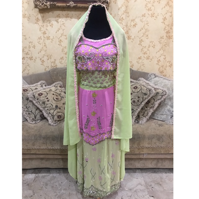 Baju India Lebaran Set Mewah Full Payet / Baju Muslim Dress Kondangan Party Pesta Wanita