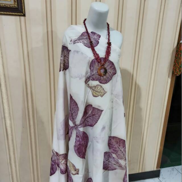 Kain Batik Eco Print Matt Handmade Ramah Lingkungan / Bahan Baju / Bahan Pakaian Pria dan Wanita