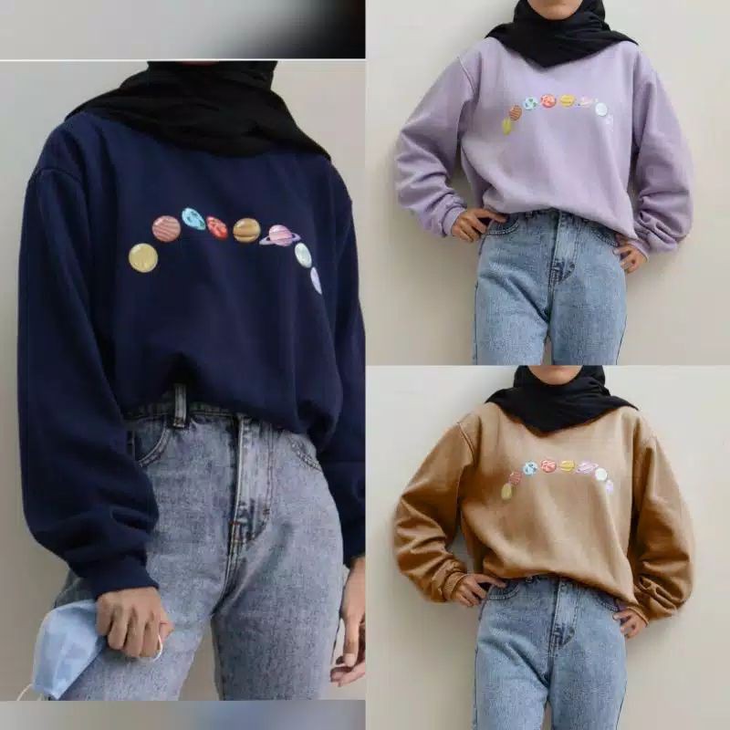 PLANET STREET OBLONG SWEATER PRIA WANITA KEKINIAN TERMUAH