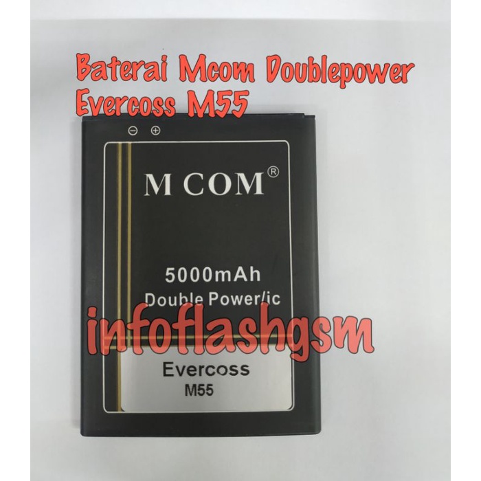 Baterai Mcom Doublepower Evercoss M55