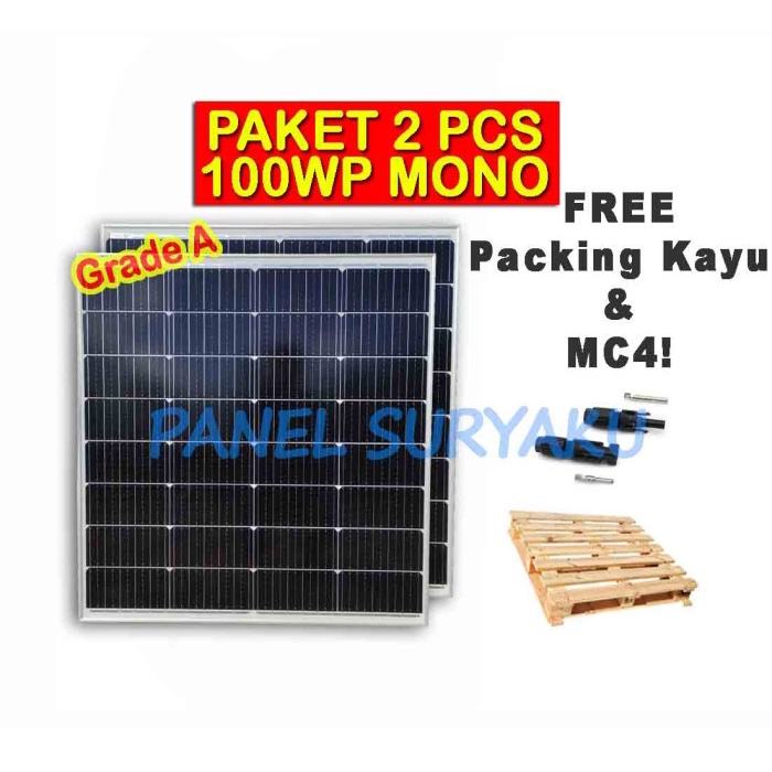 Panel Surya 100Wp Gh Original Monocrystalline