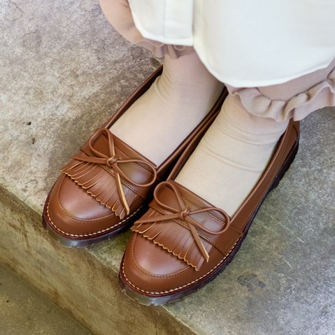 Sepatu Pantofel Wanita Formal/Kantor Sepatu Slip-On Docmart |MNM x Lvnatica| VICTORIA BROWN