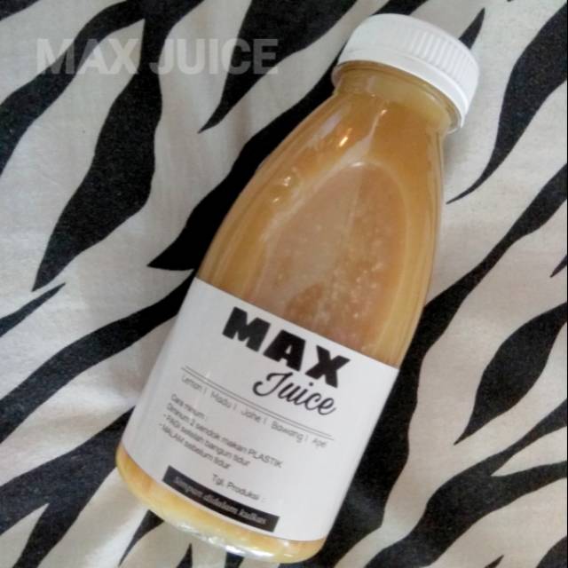 

MAX JUICE - JUS DIET HERBAL EKSTRAK BAWANG PUTIH LEMON MADU JAHE CUKA APEL BONUS LANGSING 350ML