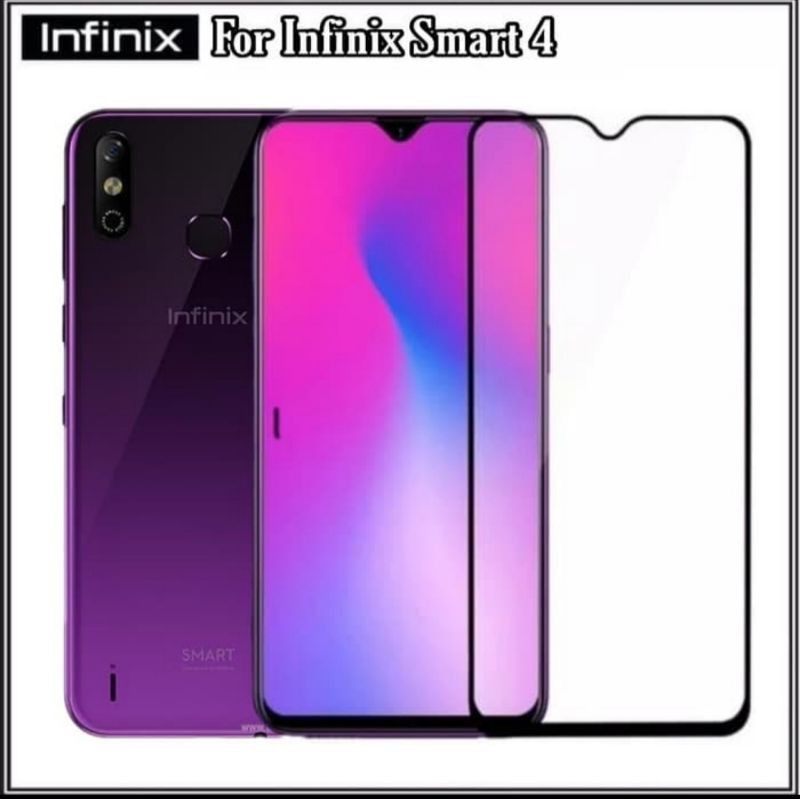 Infinix Smart 4 X653C Tempered Glass Full Layar Anti Gores Kaca