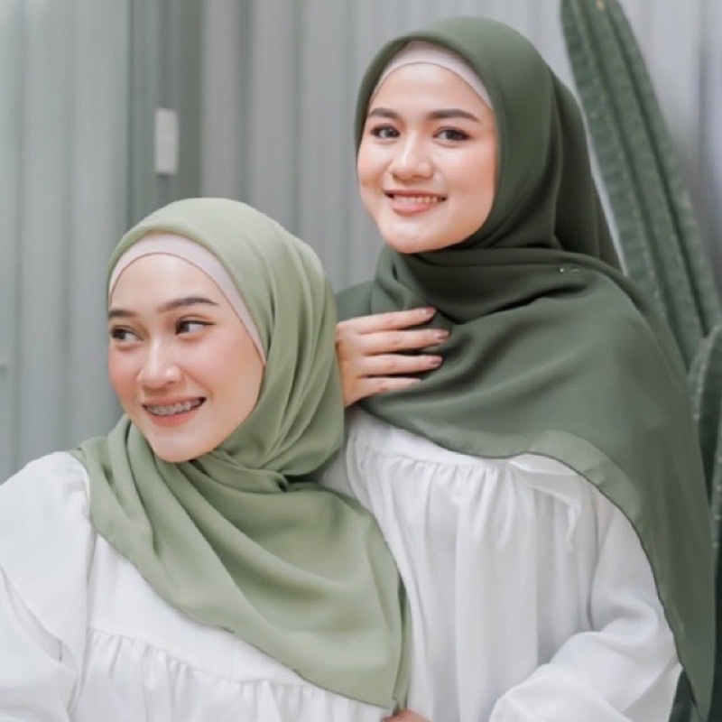 Hijab Segiempat || Bella Square Pollycotton Premium polos 115x115 || Jilbab Bella Square Polos Part 2