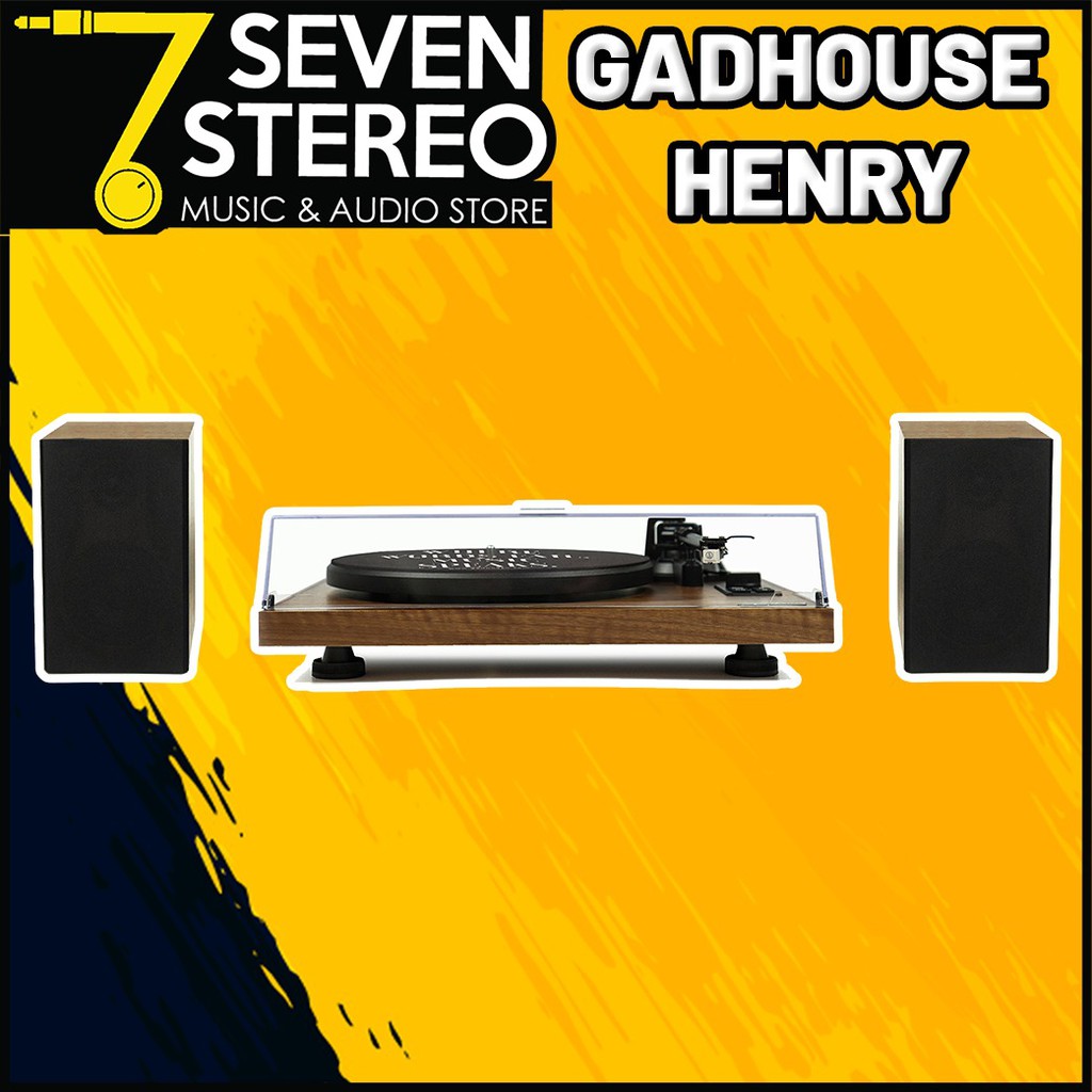 Gadhouse Henry Turntable Vinyl Player With Speaker - Piringan Hitam