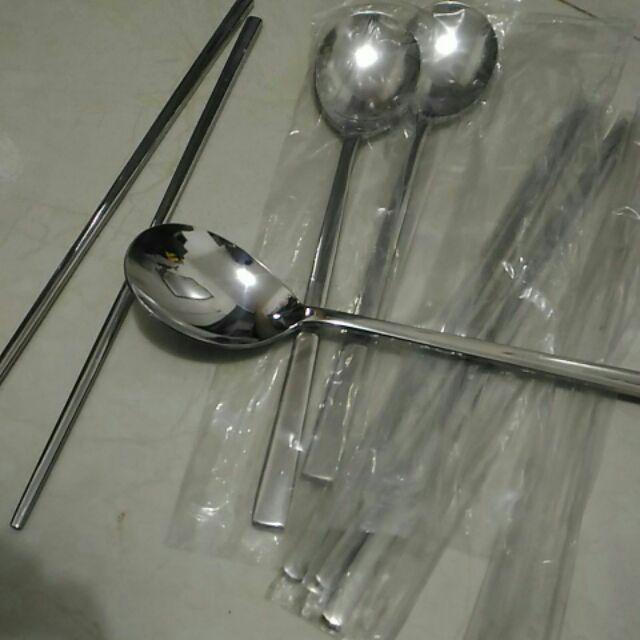 [real Pict] Sujeo Sendok Sumpit Korea Stainless
