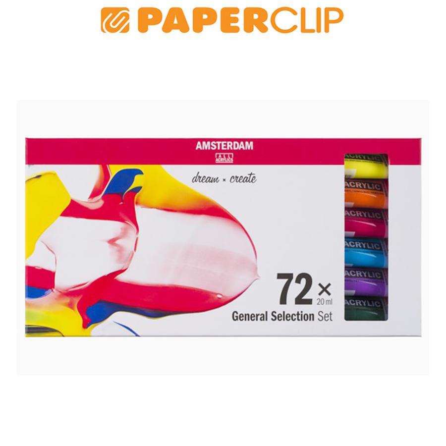 CAT ACRYLIC AMSTERDAM SET 72X20ML