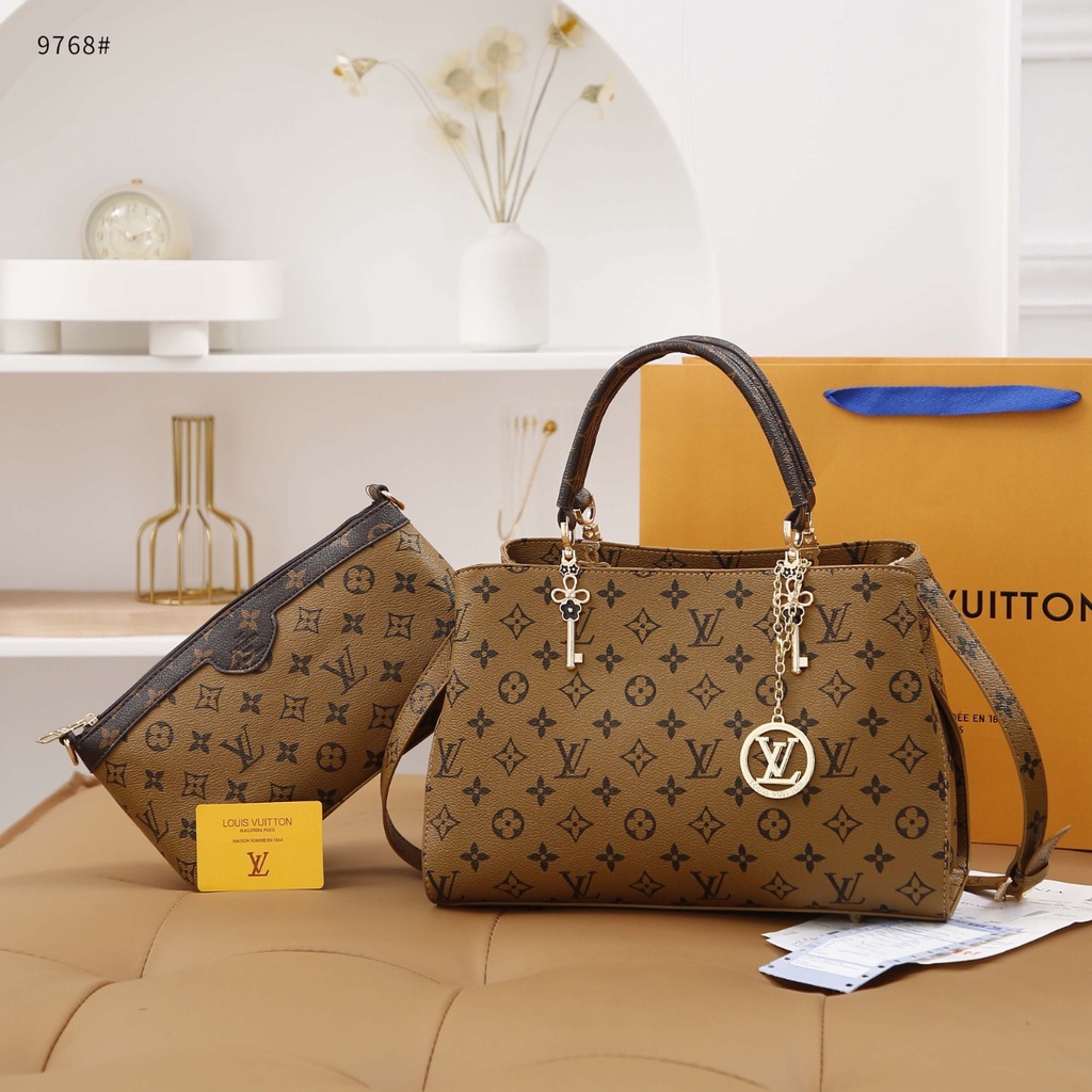2Way Handle Shoulder Bag With SlingBag #9768
