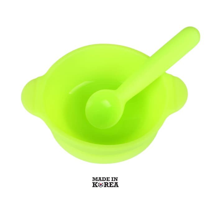 BABY BEYOND FOOD GRADE SILICONE BOWL &amp; SPOON SET 350ML