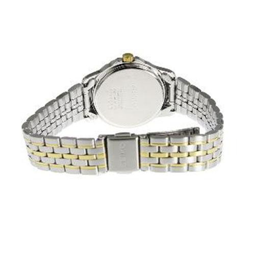 Seiko Ladies SUR732K1 Quartz Two Tone Bracelet | Jam Wanita SUR732