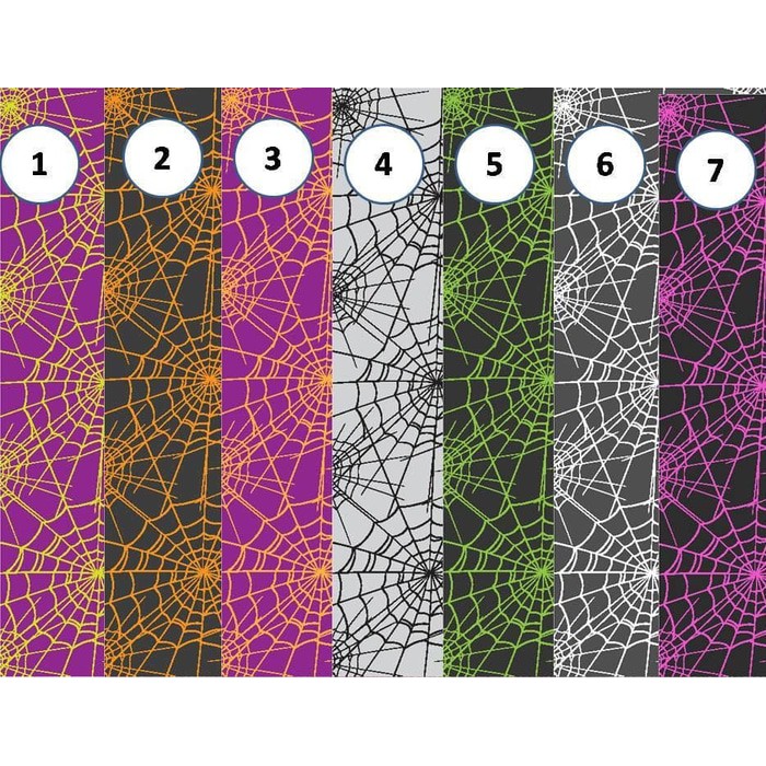 Kertas Scrapbook - Halloween Spiderwebs Design