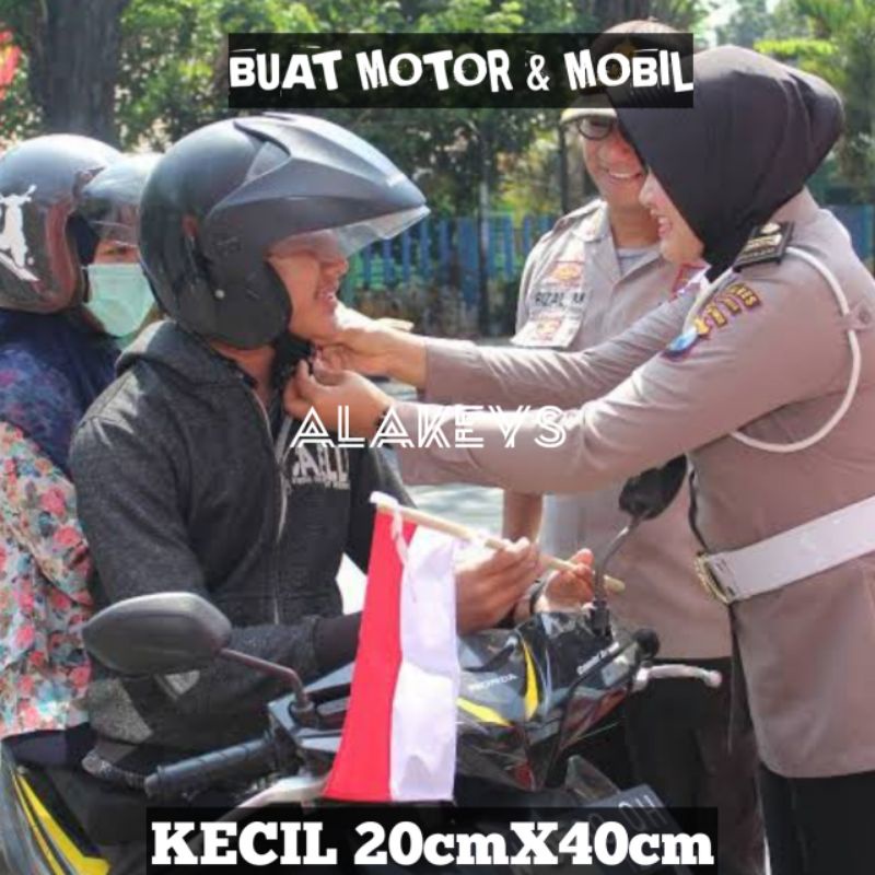 BENDERA MERAH PUTIH BENDERA AGUSTUSAN  KAIN SATIN