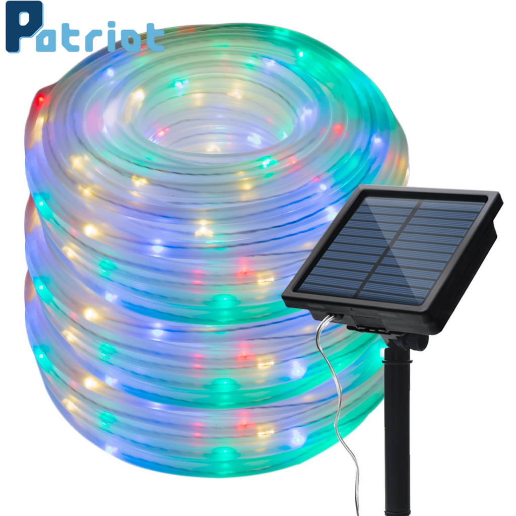 [ 7/12M Solar PVC Rainbow Tube Copper Wire Light][ Waterproof LED  Outdoor Tube Light ][ Christmas Decoration lighting Night String  Light Lamp ]