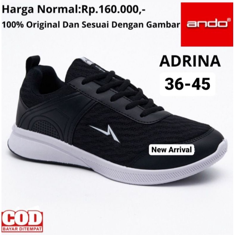 SEPATU ANDO Sepatu Running Jogging Olahraga Sport Kasual Sneakers Pria Wanita