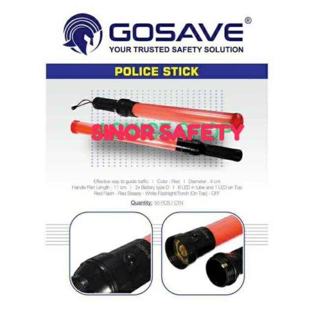 Lampu Tongkat Lalu Lintas Senter Polisi Stick Warning Light Parkir