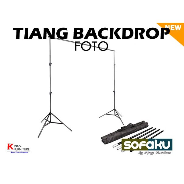 Tiang Backdrop Foto Green Screen Studio Tiang Stand Background - Tiang T Bracket Perlengkapan Foto