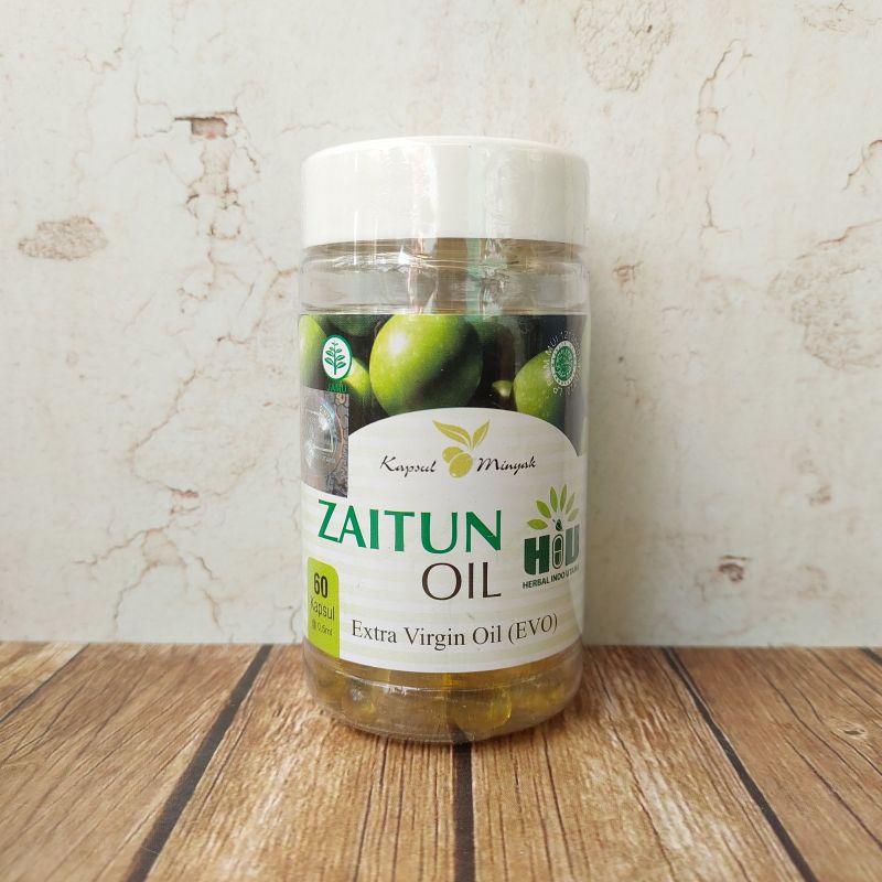 HIU KAPSUL Minyak Zaitun Extra Virgin Oil isi 60