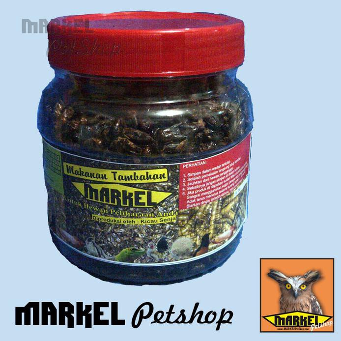 

Jangkrik Kering Markel Kemasan Toples 200Gr Best Quality
