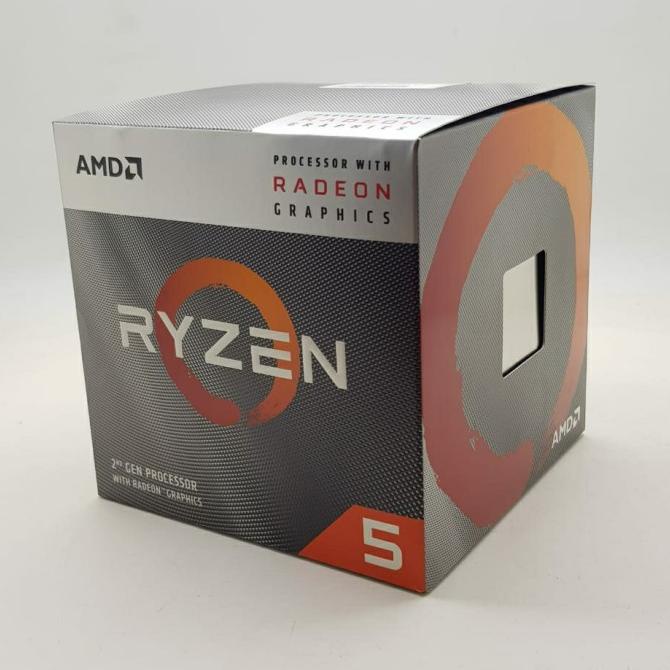 Processor Amd Ryzen 5 3400G 3.7 Ghz Box + Asrock A320M Hdv
