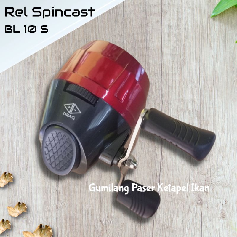 SUDAH TERUJI rell reel gulungan spincast BL 10 S ketapel ikan dan gulungan manual