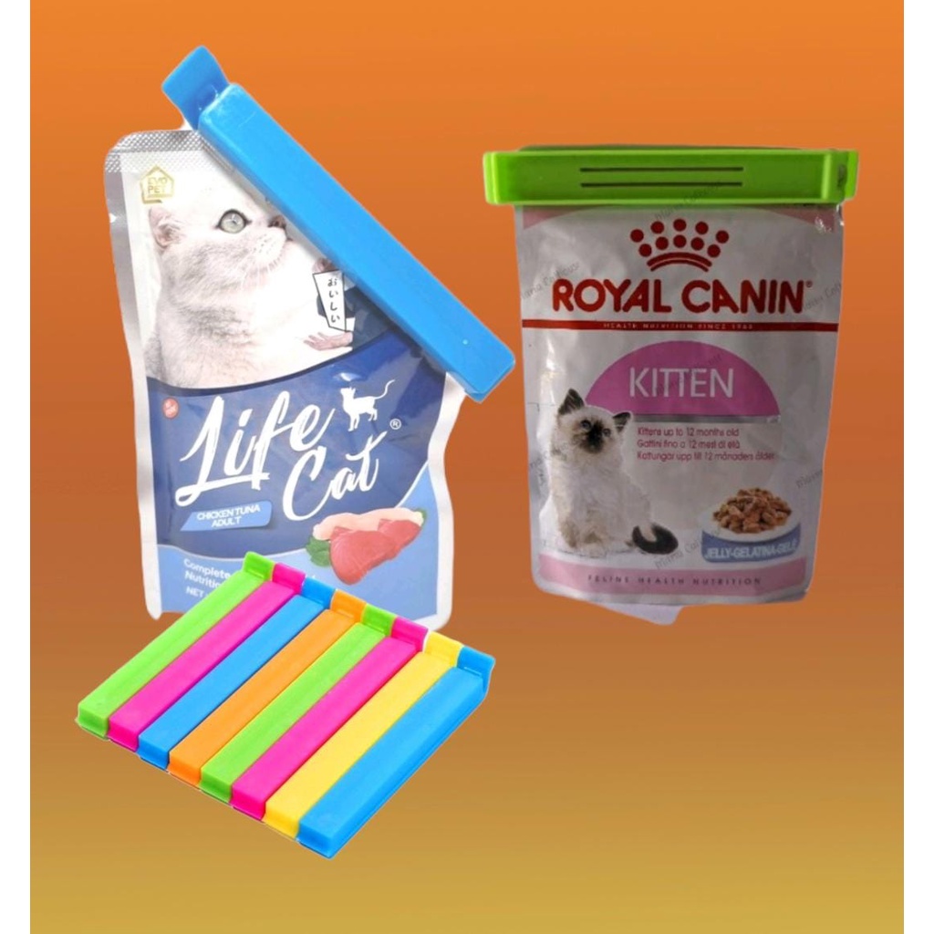 Klip Penjepit Wetfood Kucing Klip Makanan Kucing Penjepit Makanan Kucing Sealer Wetfood Kucing