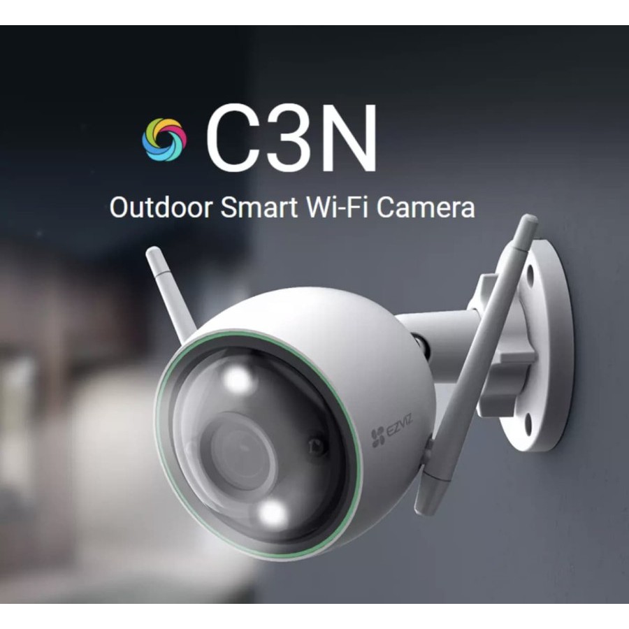 Wireless IP Cam Ezviz C3N 1080P Color Night w/ Smart IR Outdoor H.265 - C3N Only