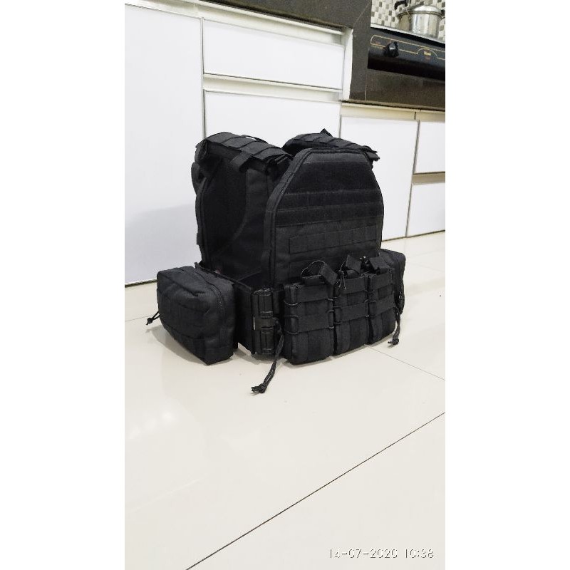 rompi black mamba siap tempur kavlar + Sling sandang