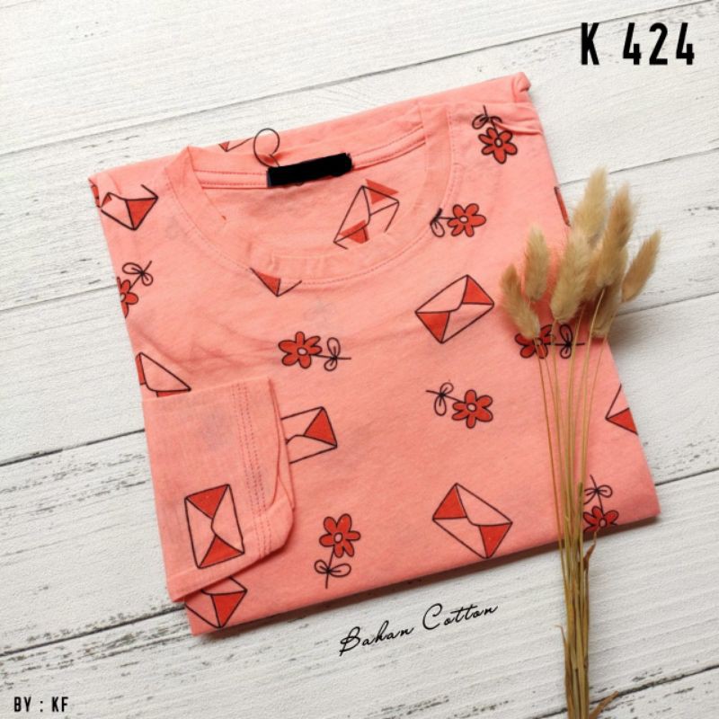 kaos lengan panjang / uk L ke XL / katun