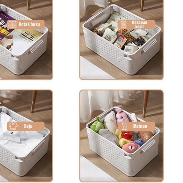 ♫ Angola Storage Box Lipat C33 Folding Container Box Tempat Baju/Mainan Kotak Penyimpanan Barang ✥