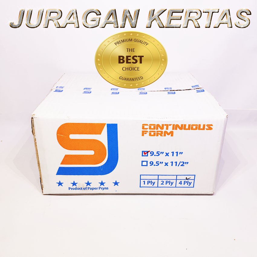 

CONTINUOUS FORM 9.5 X 11 4PLY SJ STANDAR