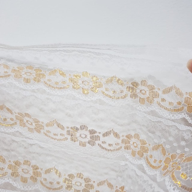 RENDA CINDERELLA MAS / PERAK (17baris) RENDA AIR EMAS RENDA AIR PERAK