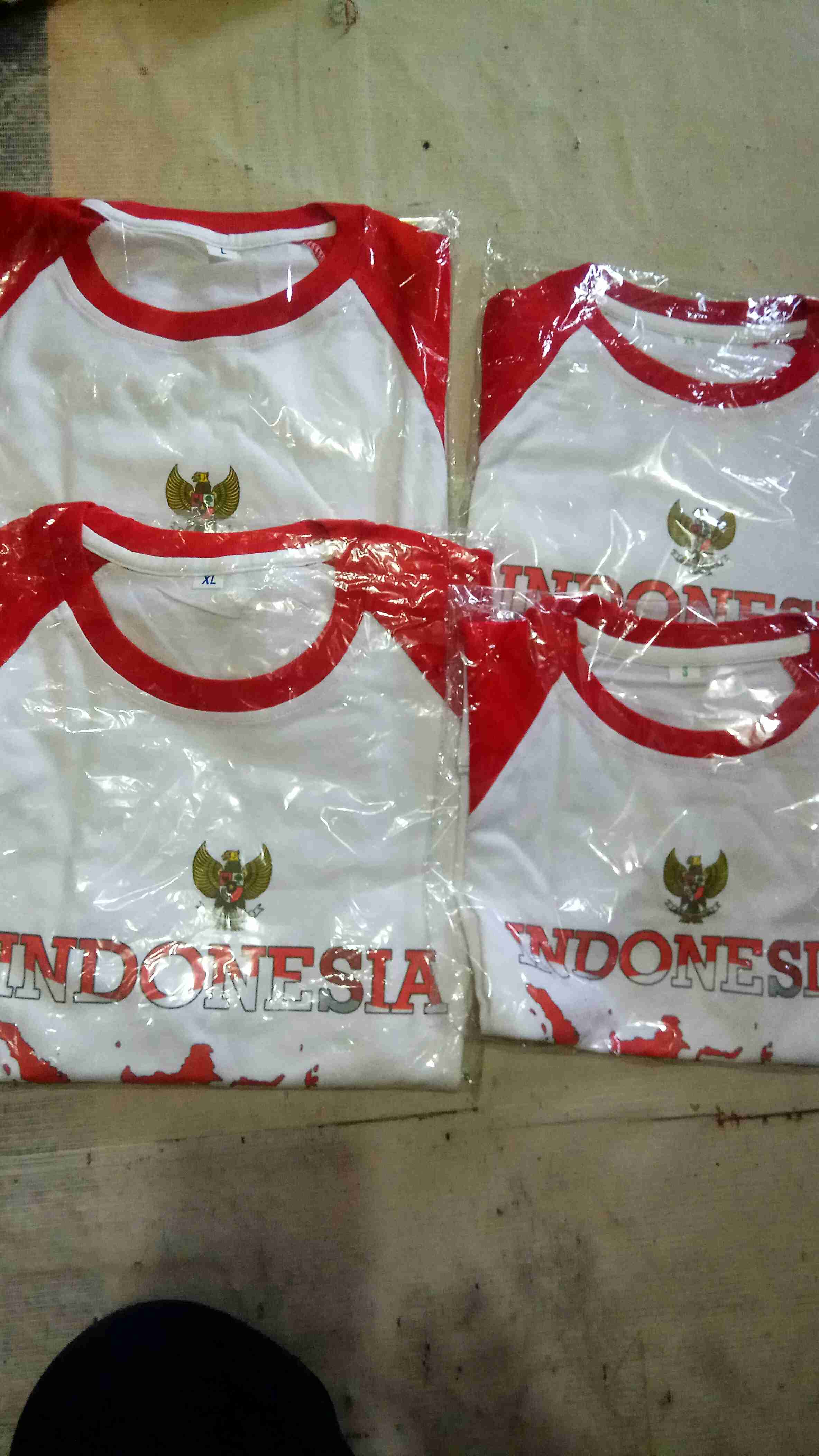 [new]kaos/baju Raglan Merah Putih Peta Kepulauan Indonesia/tujuhbelas Agustus Murah, Couple Keluarga