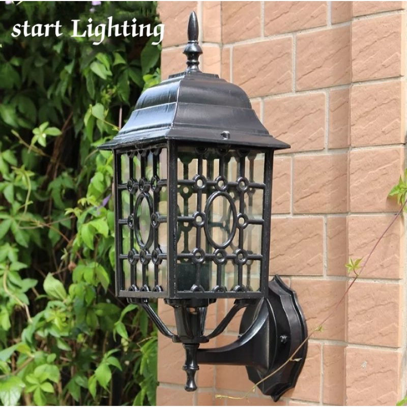 Lampu dinding autdoor/lampu hias tempel taman